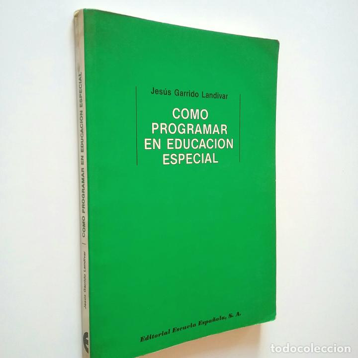 Libros: Jes&uacute;s Garrido Landivar - C&oacute;mo programar en educaci&oacute;n especial - Foto 1