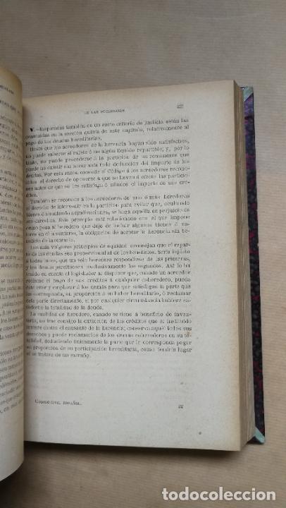 Libros: TEXTO Y COMENTARIOS AL CODIGO CIVIL ESPA&Ntilde;OL. 2 Tomos - . - Foto 4