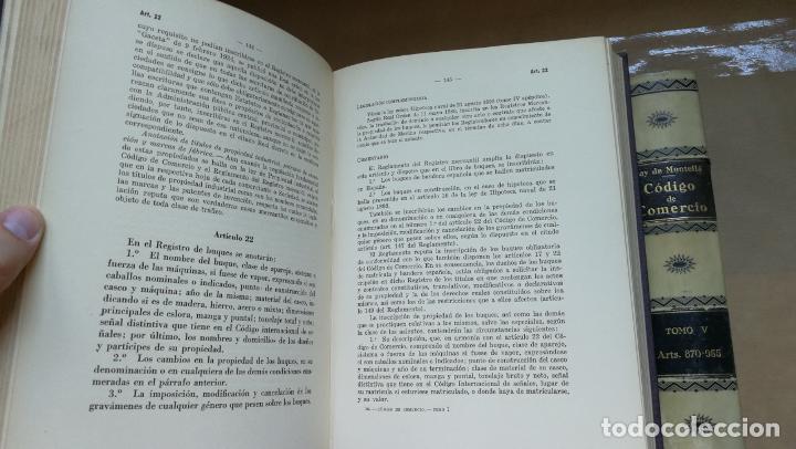 Libros: &rdquo;C&Oacute;DIGO DE COMERCIO ESPA&Ntilde;OL COMENTADO (Legislaci&oacute;n, Jurisprudencia y Derecho comparado) 5 Tomos en 7 - Foto 4