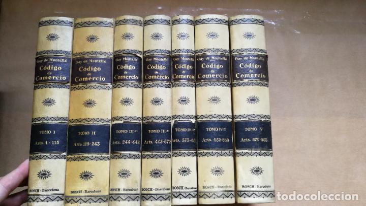 Libros: &rdquo;C&Oacute;DIGO DE COMERCIO ESPA&Ntilde;OL COMENTADO (Legislaci&oacute;n, Jurisprudencia y Derecho comparado) 5 Tomos en 7 - Foto 1