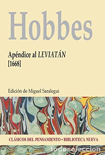 Libros: Hobbes,Thomas - APENDICE AL LEVIATAN (1668) - Foto 1