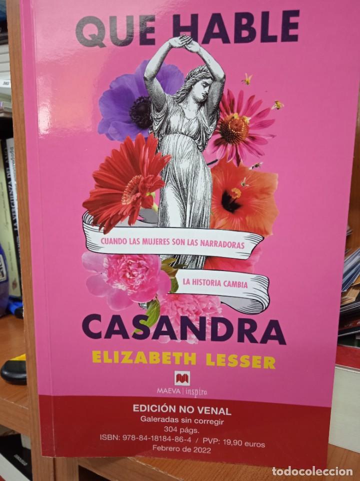 Libros: Que hable Casandra, Elizabeth Lesser, editorial Maeva, edici&oacute;n adelantada - Foto 1
