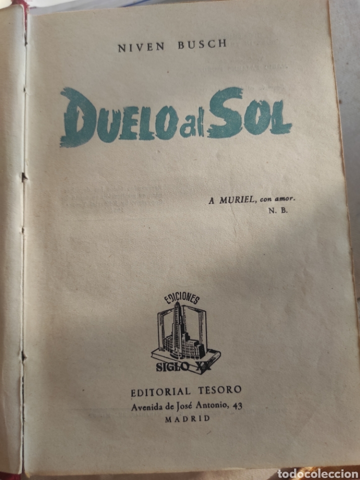 Libros: Duelo al sol. Niven Busch. 1954 - Foto 1