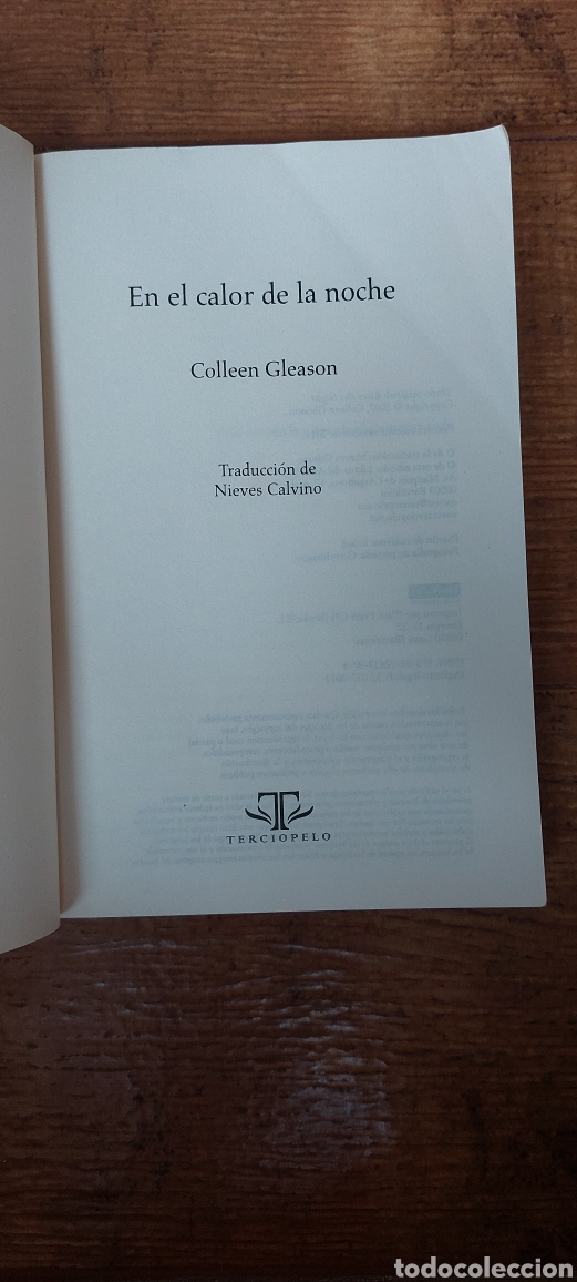 Libros: Libro En el Calor de la Noche -Colleeb Gleason- 1&deg; Edicion - Foto 4