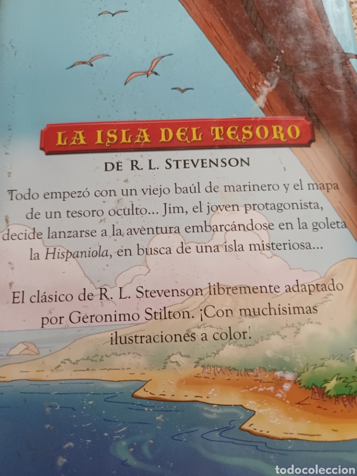 Libros: Barybook C32. . La isla del tesoro Ger&oacute;nimo Stilton destino RL Stevenson - Foto 2