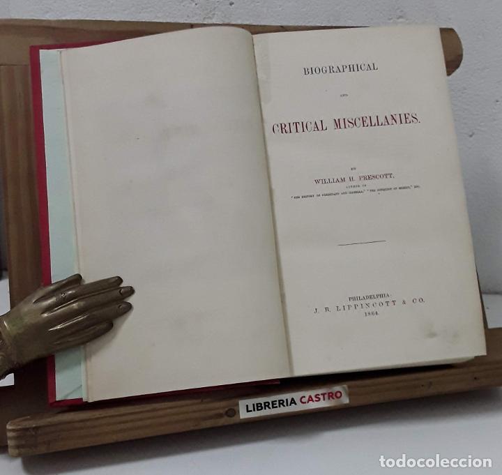 Libros: Biographical and critical miscellanies - William H. Prescott - Foto 1