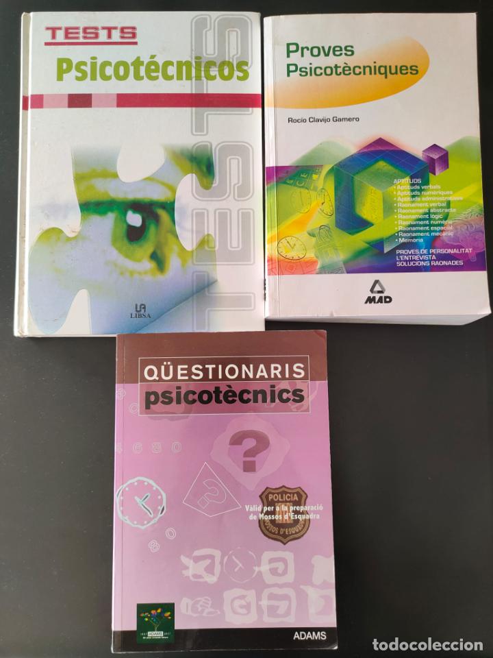 Libros: TRES LLIBRES DE QUESTIONARIS PSICOTECNICS