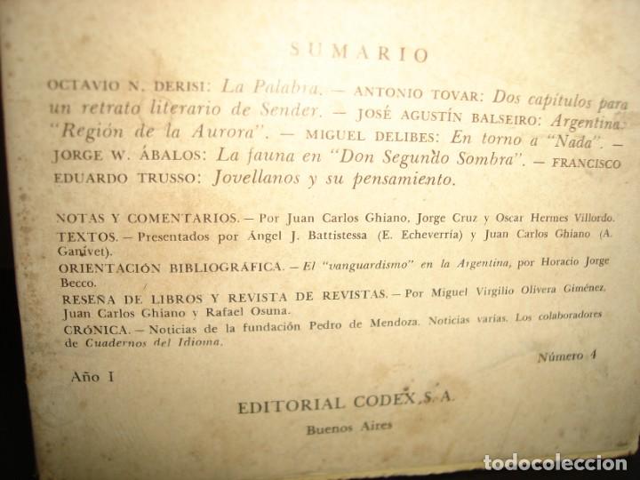 Libros: 27- CUADERNOS DEL IDIOMA. A&Ntilde;O 1. N&Uacute;MERO 4 - 1966 - Foto 3