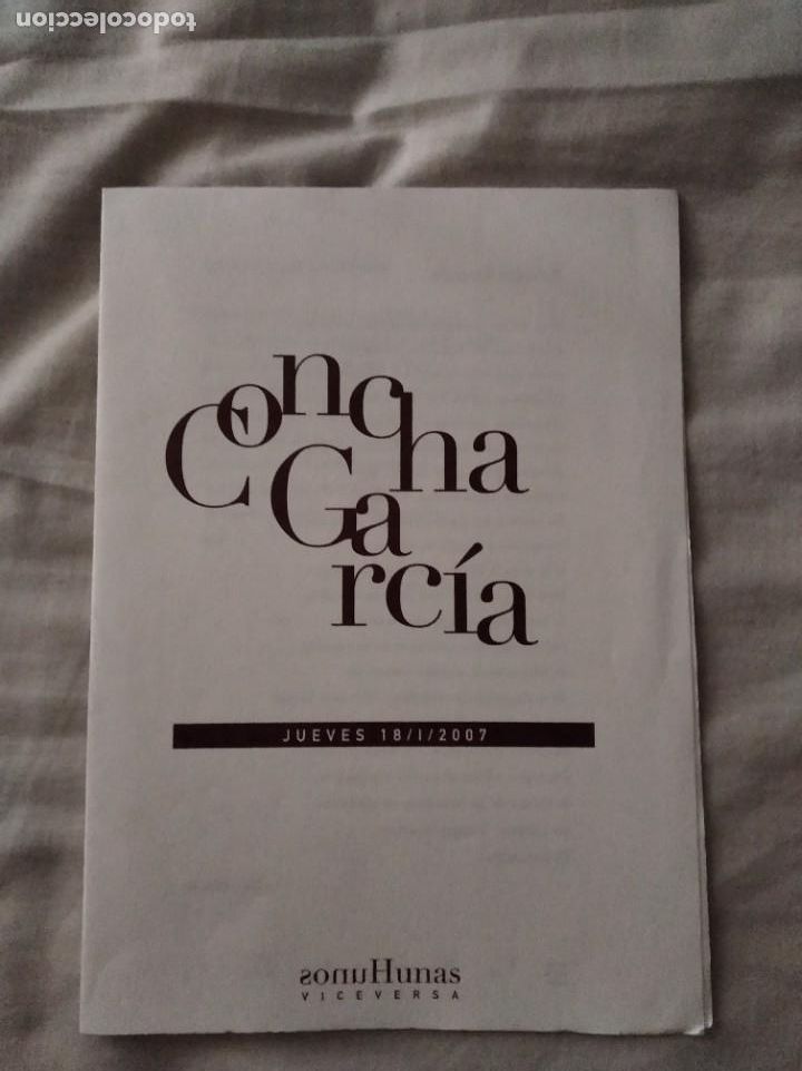 Libros: Concha Garc&iacute;a, Lecturas Librer&iacute;a &Iacute;taca, Murcia, 2007 - Foto 1