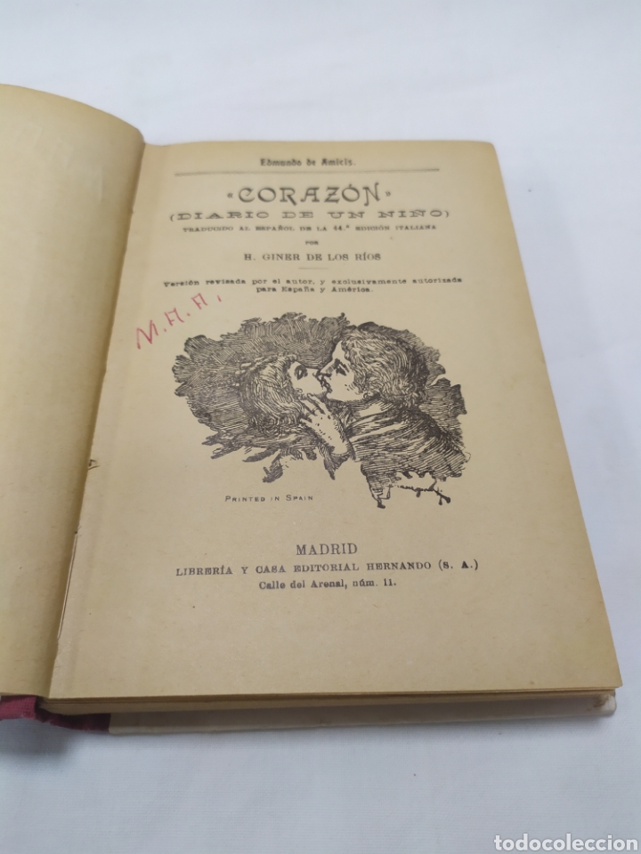 Libros: Coraz&oacute;n Amicis Diario de un ni&ntilde;o de Editorial Hernando - Foto 3
