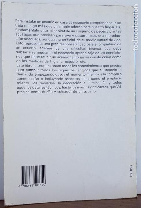 Libros: La t&eacute;cnica del acuario - Walter Birkener - DE VECCHI, S.A. - Foto 2