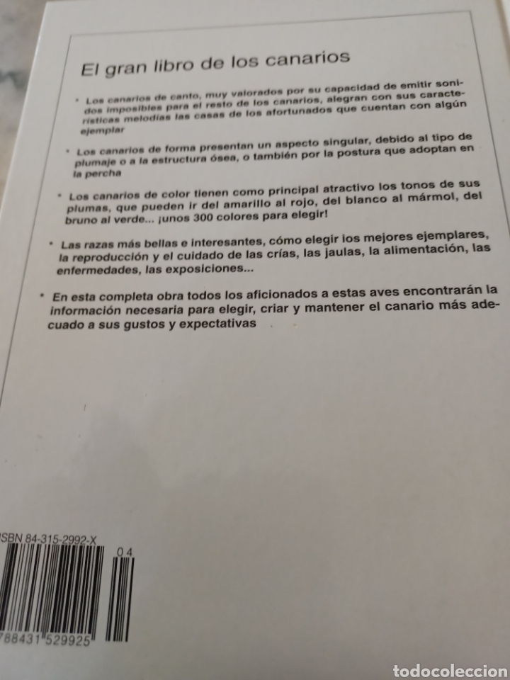 Libros: Barybook 279. El.gran libro de los canarios Gianni Ravazzi editorial de vecchi - Foto 2