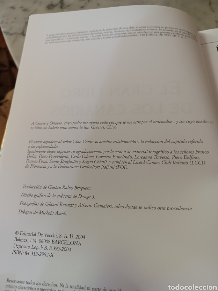 Libros: Barybook 279. El.gran libro de los canarios Gianni Ravazzi editorial de vecchi - Foto 4