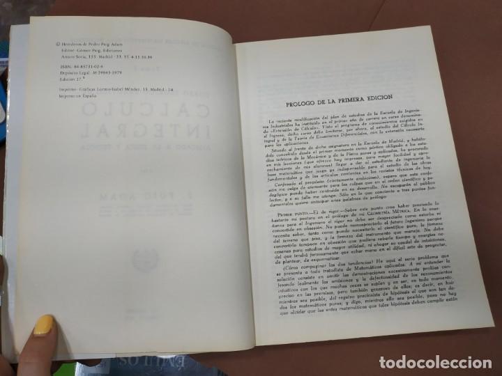 Libros: C&Agrave;LCULO INTEGRAL, P. PUIG ADAM 1979 - Foto 5