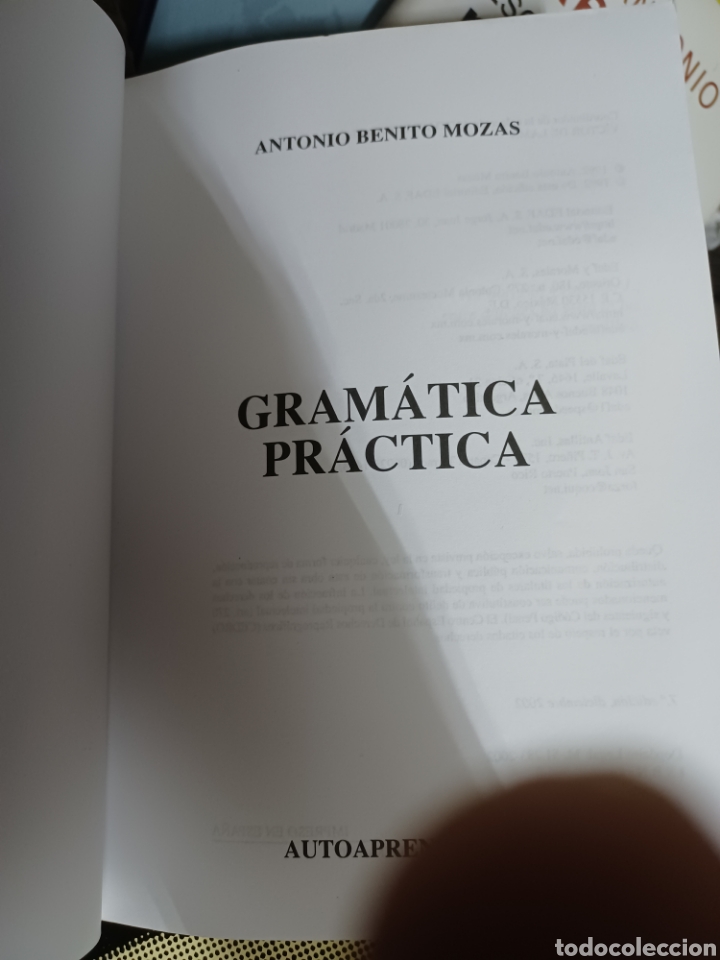 Libros: Barybook 103 Gram&aacute;tica pr&aacute;ctica autoaprendizaje antonio benito mozas Edaf - Foto 3
