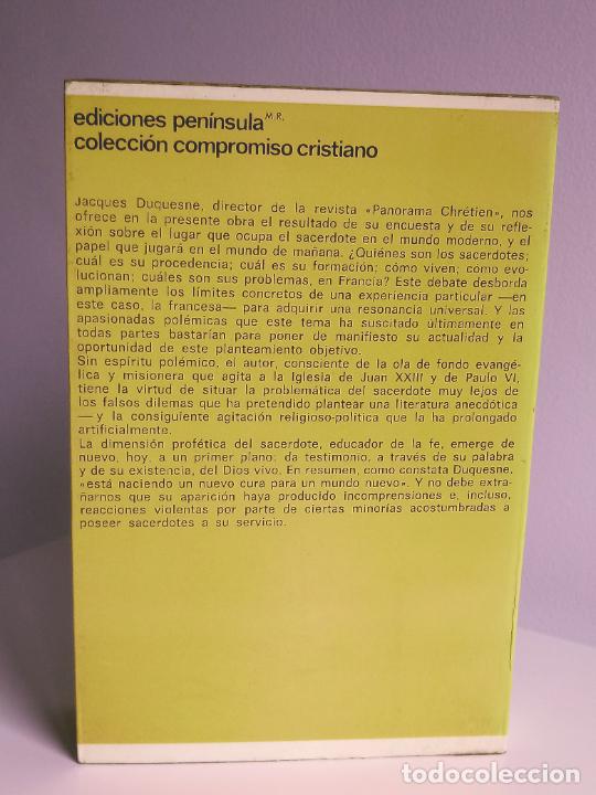 Libros: JACQUES DUQUESNE - LOS CURAS - Ediciones Pen&iacute;nsula, 1967 - MUY BUEN ESTADO - Foto 2