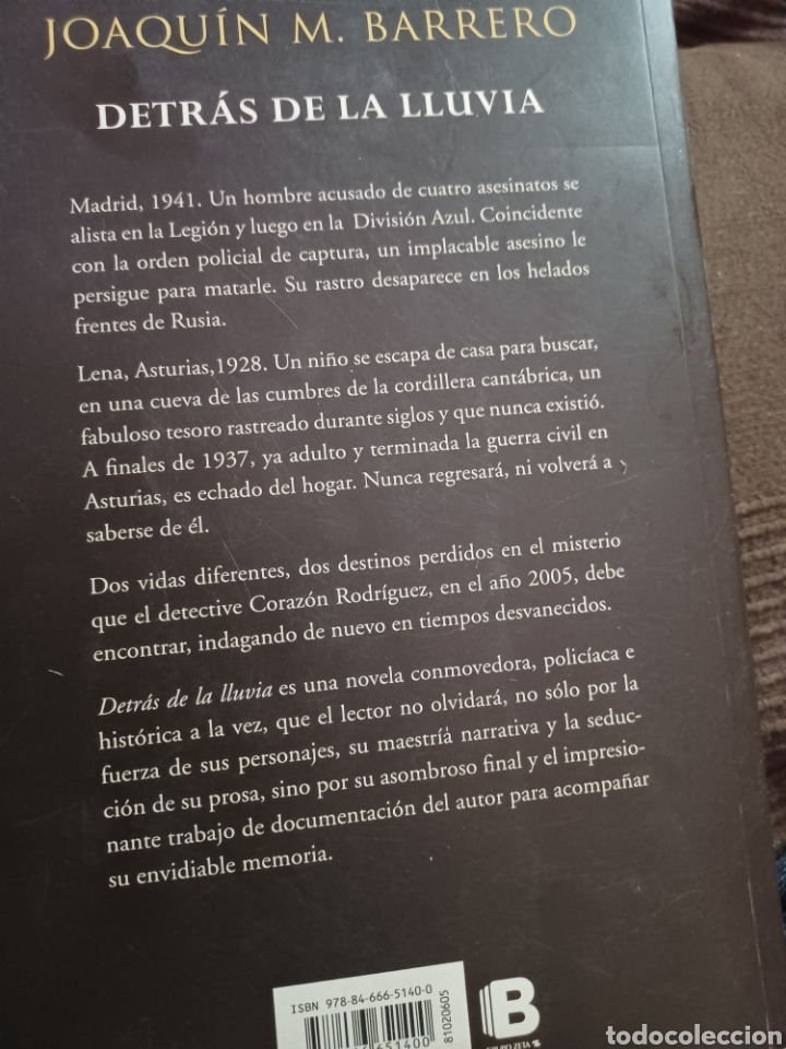 Libros: Barybook C19. Detr&aacute;s de la lluvia Joaqu&iacute;n M .Barrero - Foto 2
