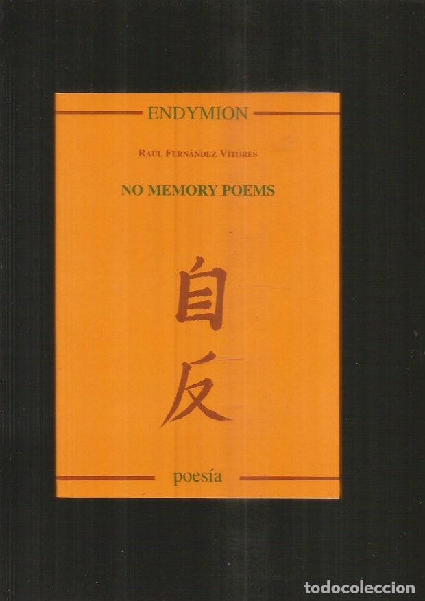 Libros: NO MEMORY POEMS - FERNANDEZ VITORES, RAUL - Foto 1