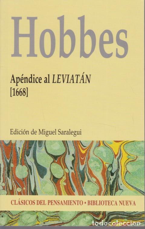 Libros: APENDICE AL LEVIATAN. 1668 - THOMAS HOBBES - Foto 1