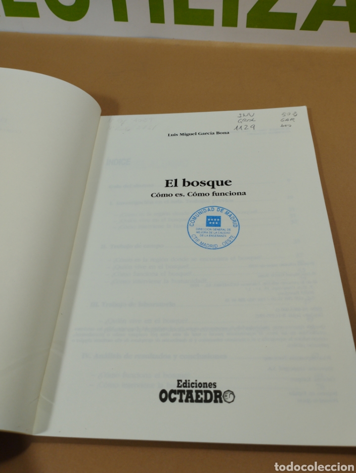 Libros: El bosque. C&oacute;mo es. C&oacute;mo funciona. Cuaderno octaedro. - Foto 4