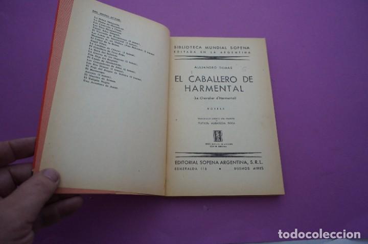 Libros: AMF-11B/ EL CABALLERO DE HARMENTAL - ALEJANDRO DUMAS / SOPENA EDITOR - Foto 2