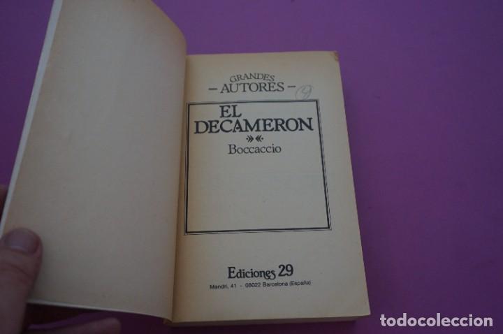 Libros: AMF-12A/ EL DECAMERON - BOCCACIO / EDICIONES 29 - Foto 2
