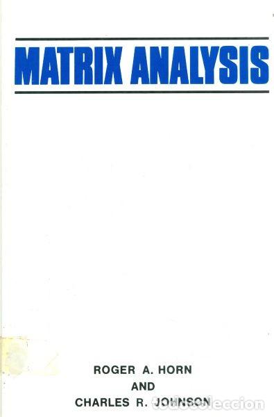 Libros: Matrix analysis - Foto 1