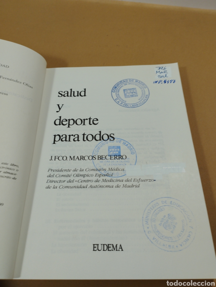 Libros: Salud y deporte para todos. Eudema. Actualidad - Foto 4