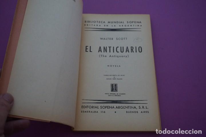 Libros: AMF-12D/ EL ANTICUARIO - WALTER SCOTT / EDITORIAL SOPENA - Foto 2
