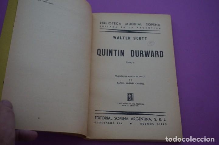 Libros: AMF-12D/ QUINTIN DURWARD - WALTER SCOTT / EDITORIAL SOPENA - Foto 2