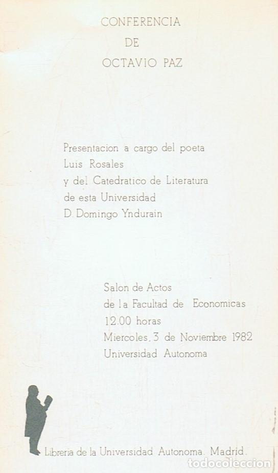 Libros: A OCTAVIO PAZ. - Paz. Octavio, - Foto 2