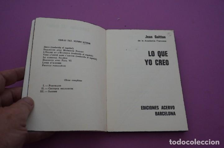 Libros: AMF-13B/ LO QUE YO CREO - JUAN GUITION / EDICIONES ACERVO - Foto 2