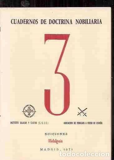 Libros: CUADERNOS DE DOCTRINA NOBILIARIA - 3 - REVISTA - Foto 1