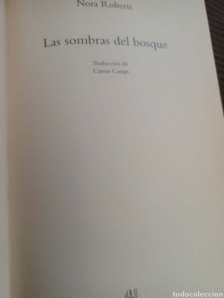 Libros: Barybook C17. . La sombra del bosque Nora Roberts c&iacute;rculo de lectores - Foto 4