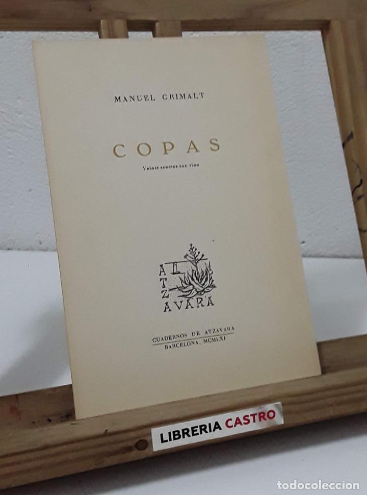 Libros: Copas. Veinte sonetos con vino - Manuel Grimalt - Foto 1