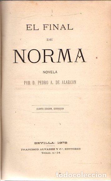Libros: El final de Norma - Alarcon, Pedro A. de - Foto 1