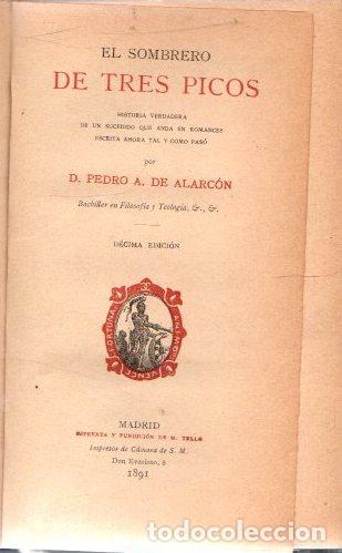 Libros: El sombrero de tres picos - Alarc&oacute;n, Pedro A. de - Foto 1