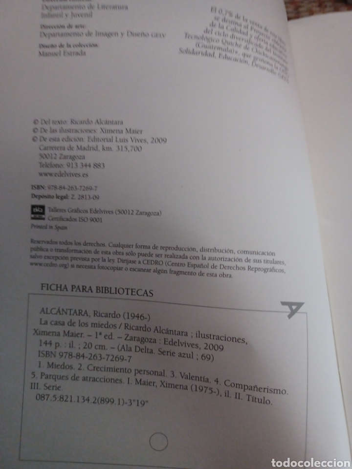 Libros: Barybook 223. La casa de los miedos Ricardo Alc&aacute;ntara Eldevives - Foto 2