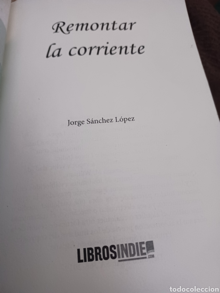 Libros: Barybook C63. . Remontar la corriente jorge s&aacute;nchez l&oacute;pez libros indie - Foto 3