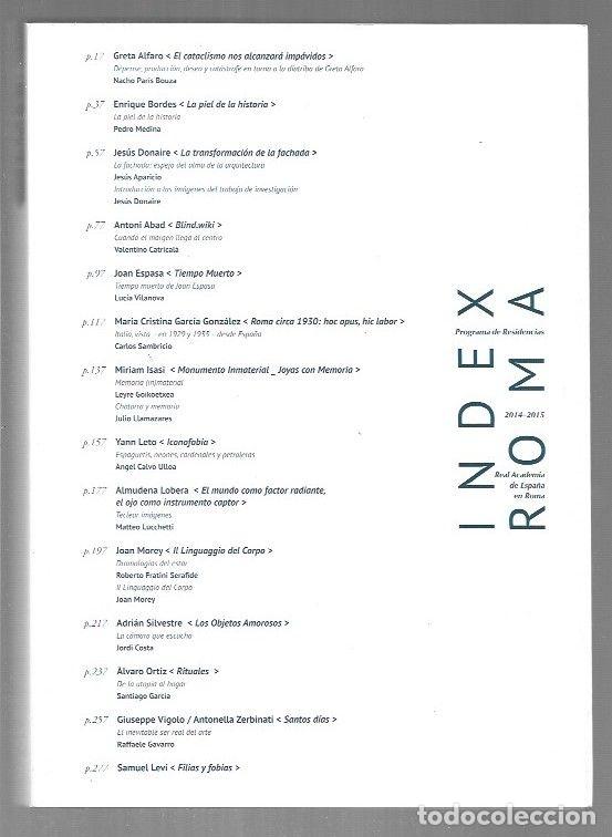 Libros: INDEX ROMA. PROGRAMA DE RESIDENCIAS 2014.2015 - VARIOS - Foto 8