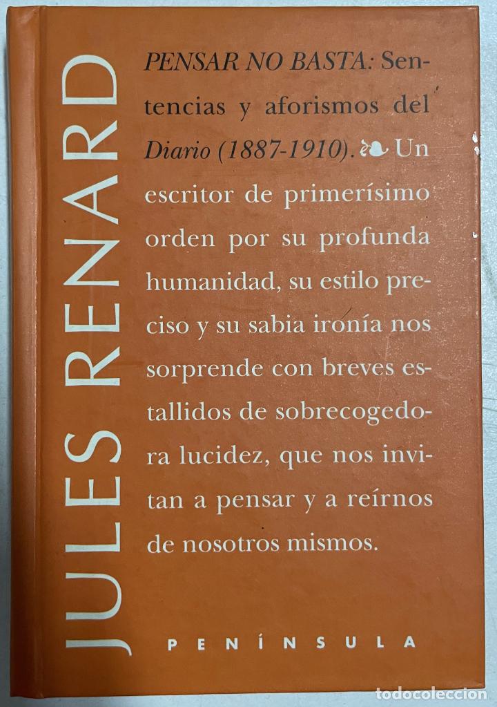 Libros: Pensar no basta / Jules Renard - Foto 1