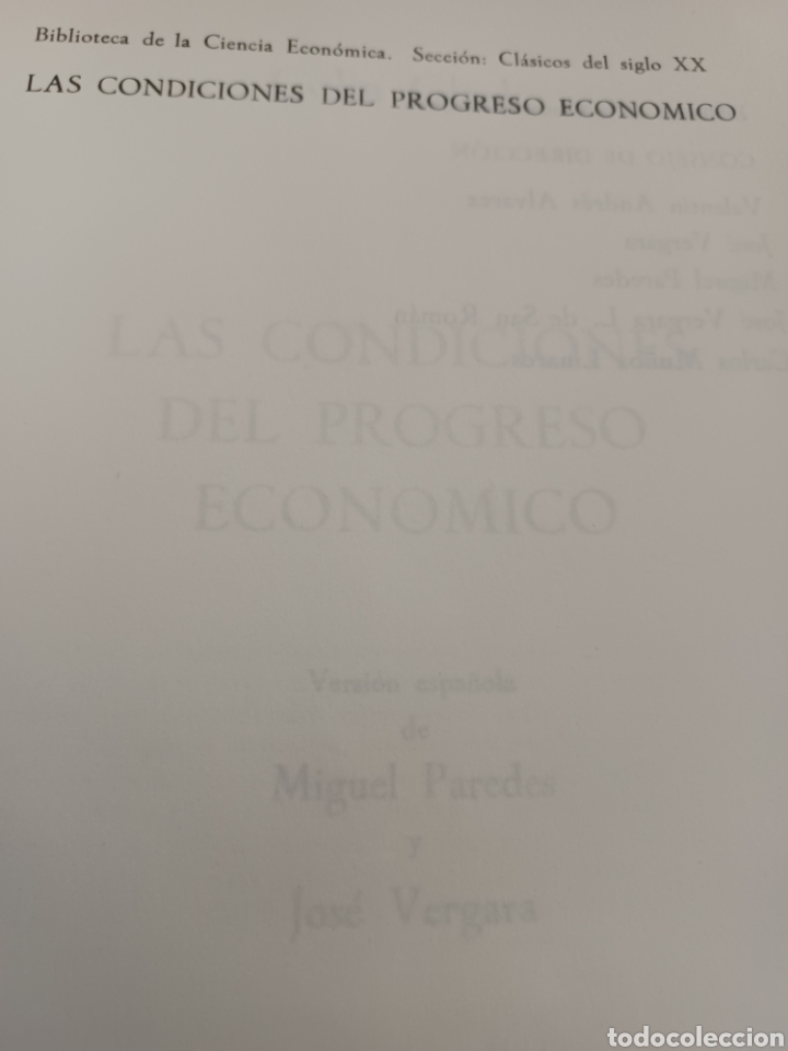 Libros: Barybook C17. Las condiciones del progreso econ&oacute;mico Colin Clark Alianza Editorial - Foto 4