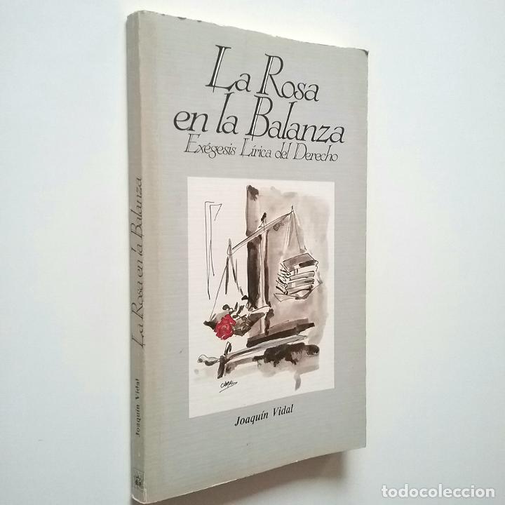 Libros: Joaqu&iacute;n Vidal - La rosa en la balanza. Ex&eacute;gesis l&iacute;rica del Derecho - Foto 1