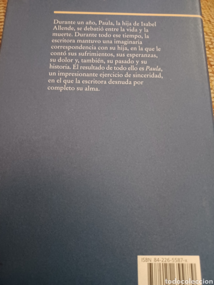 Libros: Barybook C82. Paula Isabel Allende C&iacute;rculo de Lectores - Foto 2