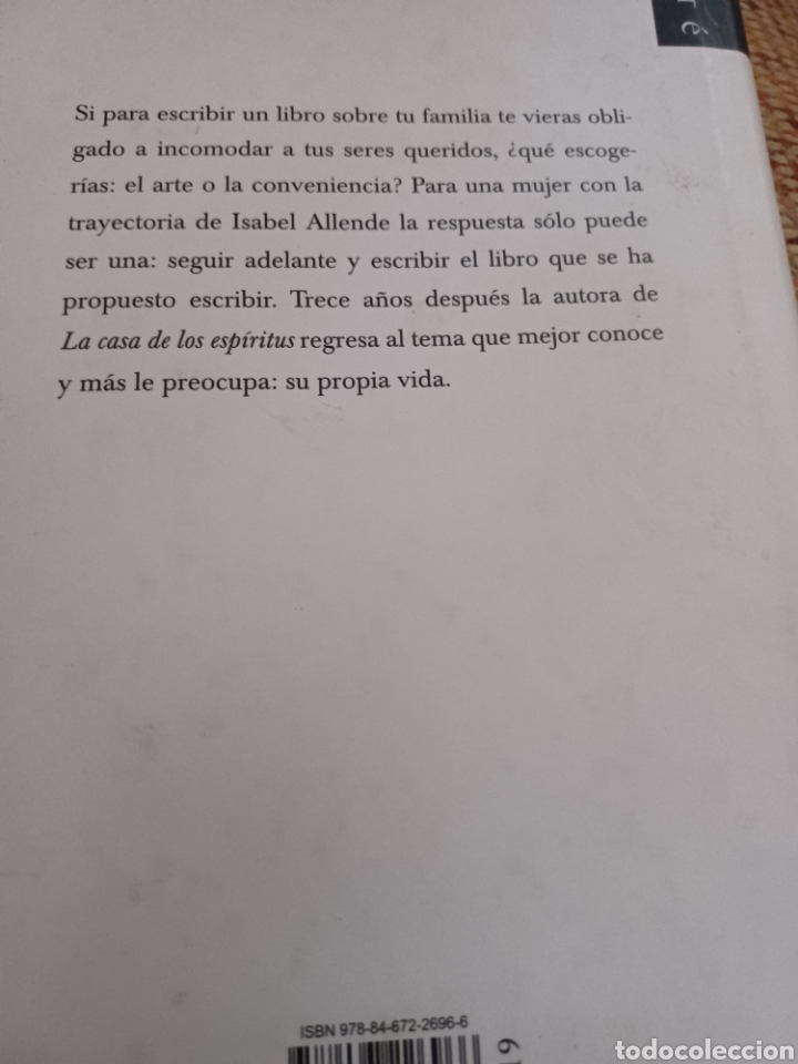 Libros: Barybook 109. La suma de los d&iacute;as de Isabel Allende C&iacute;rculo de Lectores - Foto 2