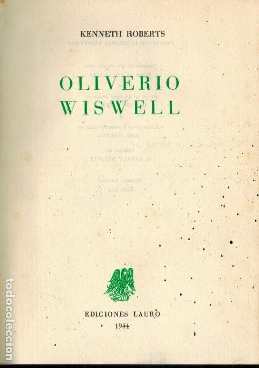 Libros: OLIVERIO WISWELL - Foto 1