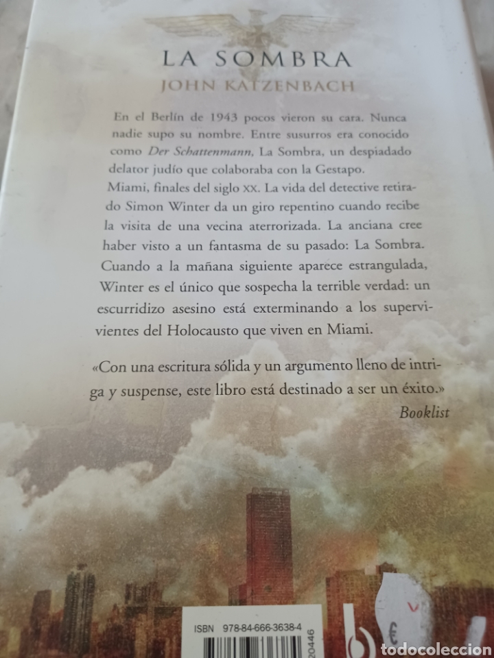 Libros: Barybook C19 La sombra John katzenbach Ediciones B la trama - Foto 2