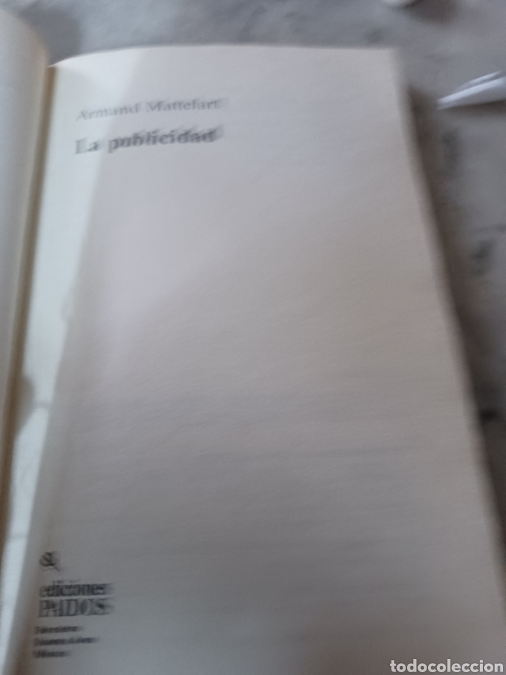 Libros: Barybook C19. La publicidad mattelart Paidos - Foto 3