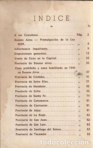 Libros: La Caza - Sus Leyes 1940 - Foto 2