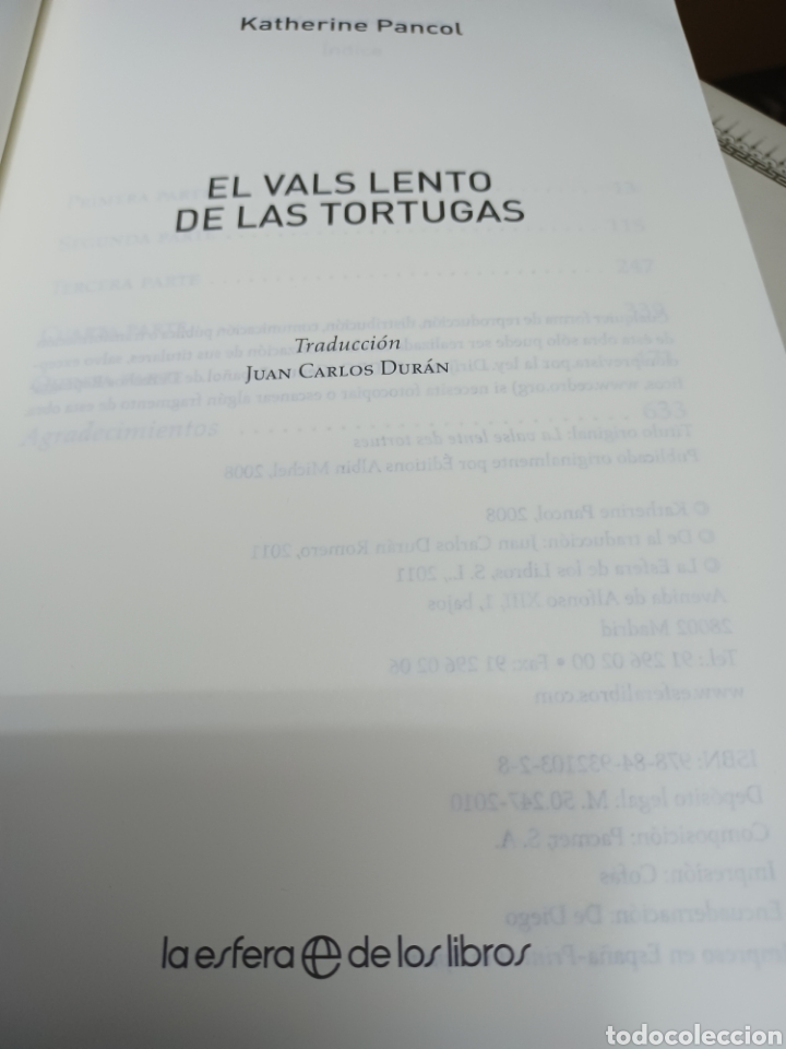 Libros: Barybook C67. . El vals lento de las tortugas Katherine y la Esfera - Foto 4